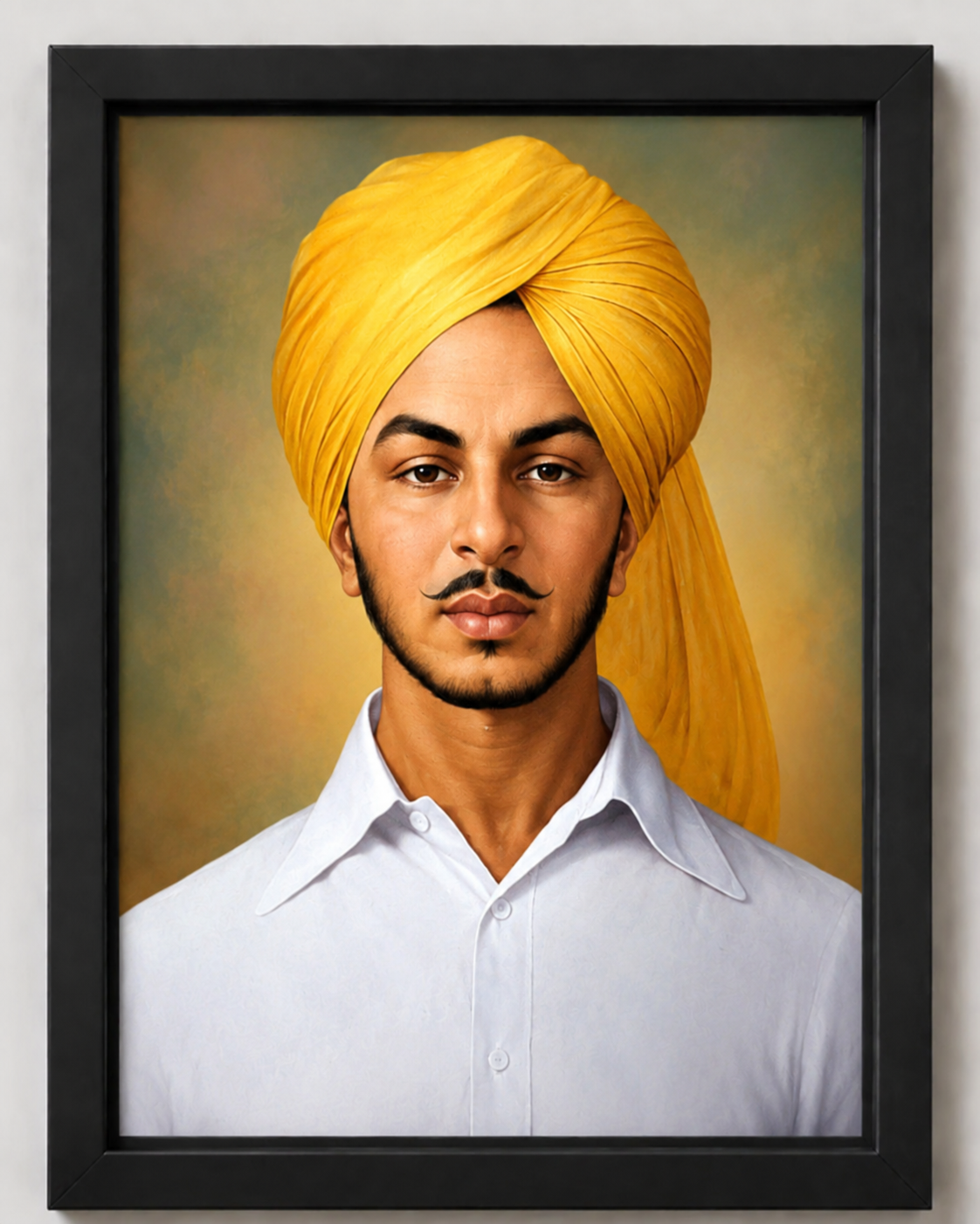 Bhagat Singh Photo Frame – Premium Black Wall Frame 12 × 9 Inch